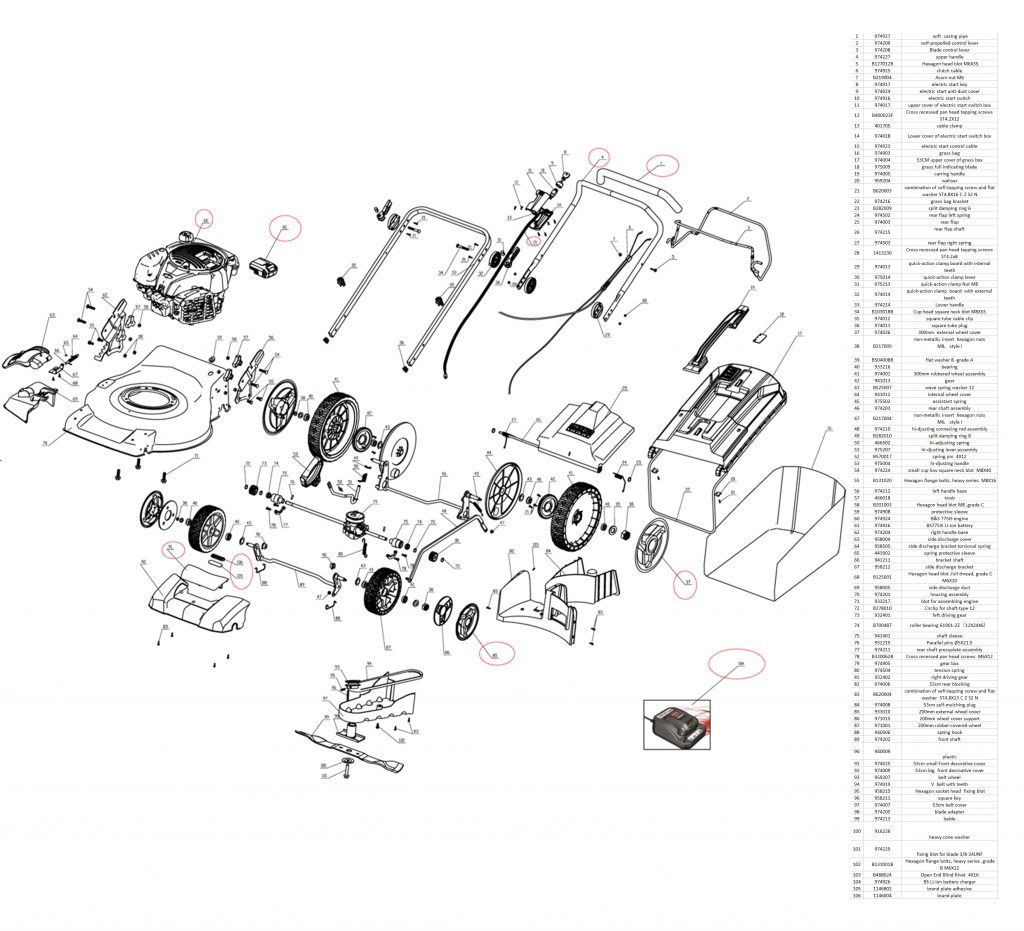 Qualcast 53cm Self Propelled Petrol Lawnmower B&S 625Exi Engine